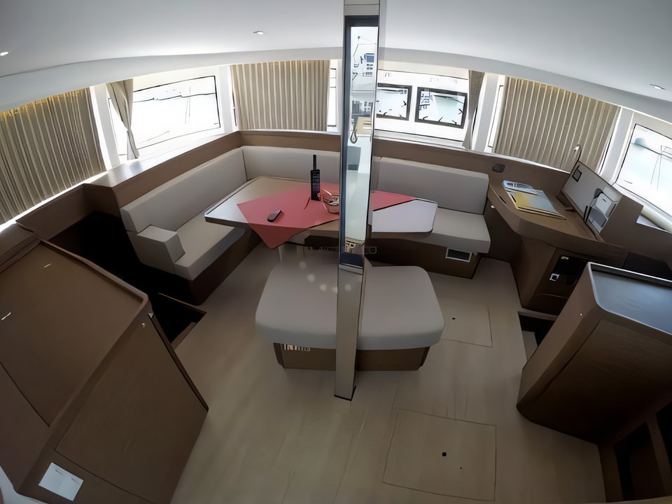 Interior of Lagoon 42 catamaran with 6 cabins Croatia yacht charter