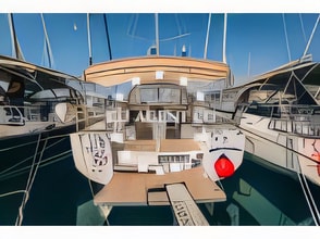 Exterior overview of Sun Odyssey 440 sail boat for charter from Kastela Gomilica Marina in the Split sailing area Croatia