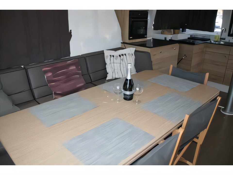 Interior of Bali 4.0 catamaran with 3 cabins Croatia yacht charter
