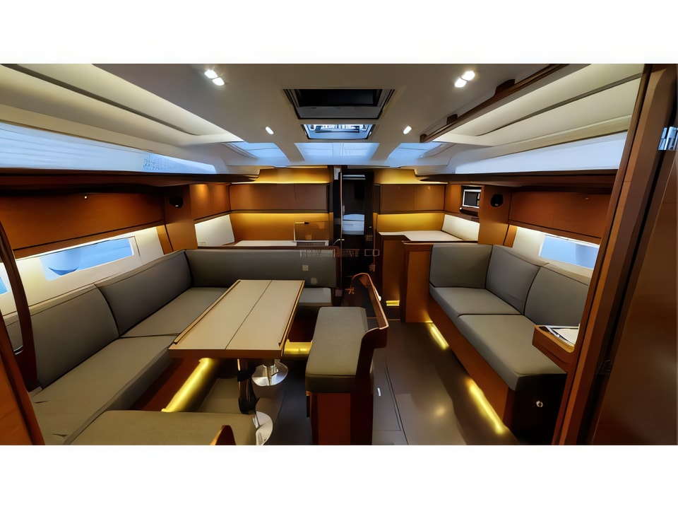Interior of Dufour 520 Grand Large sail boat with 5 cabins Croatia yacht charter