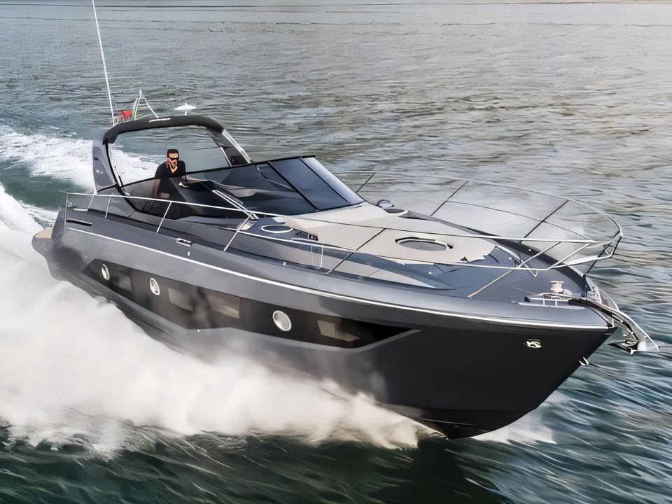Exterior overview of Cranchi Z35 motor boat for charter from Podstrana Marina Lav in the Split sailing area Croatia