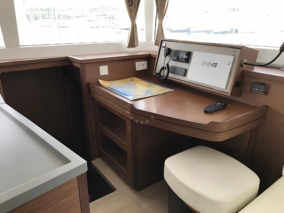Interior of Lagoon 450 F catamaran with 6 cabins Croatia yacht charter