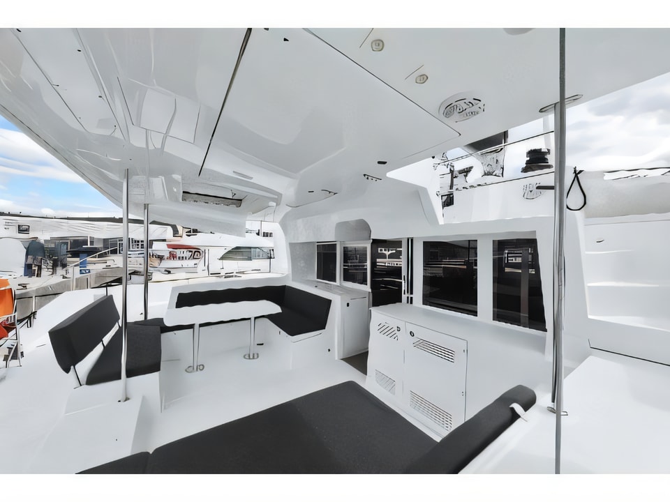 Interior of Lagoon 450 F catamaran with 6 cabins Croatia yacht charter