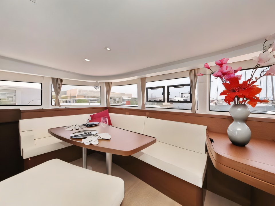 Interior of Lagoon 42 catamaran with 6 cabins Croatia yacht charter