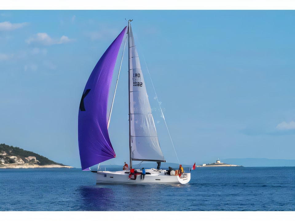 Exterior overview of X-Yacht 4-3 sail boat for charter from Split Marina Mornar in the Split sailing area Croatia