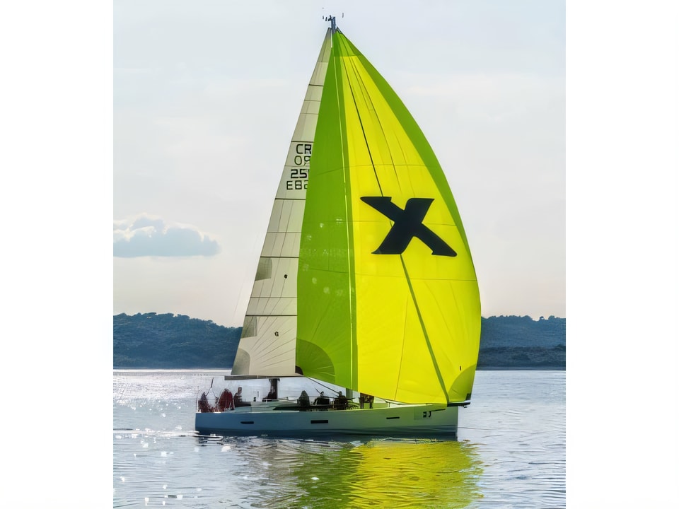 Exterior overview of X-Yacht 4-3 sail boat for charter from Split Marina Mornar in the Split sailing area Croatia