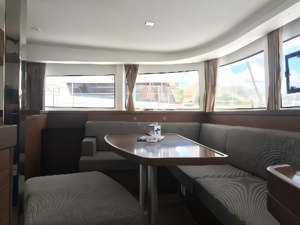 Interior of Lagoon 42 catamaran with 6 cabins Croatia yacht charter