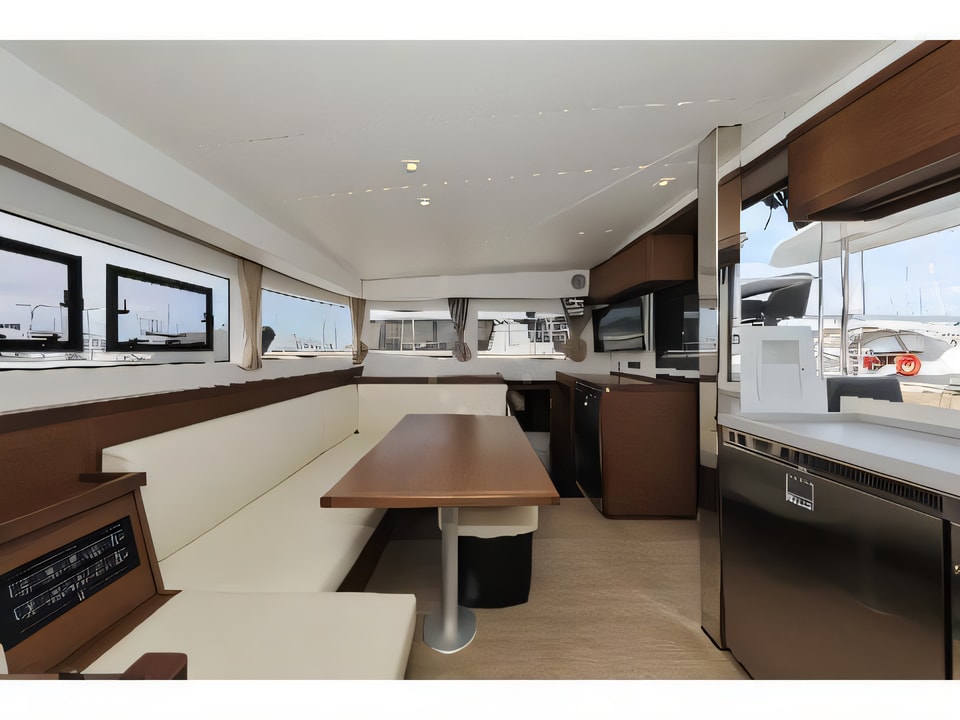 Interior of Lagoon 40-3 EXCLUSIVE catamaran with 5 cabins Croatia yacht charter