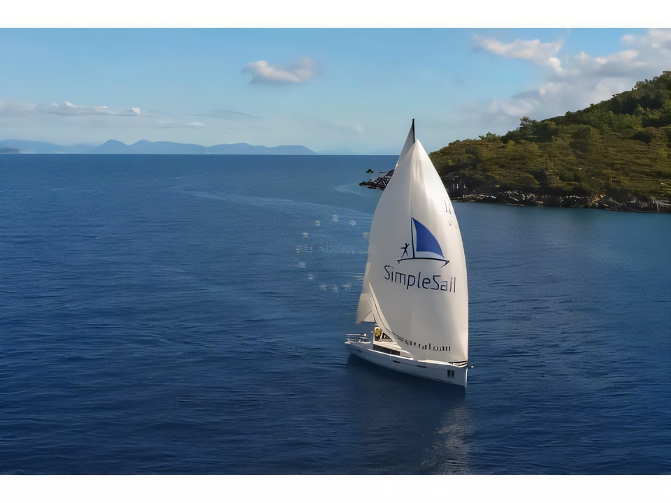 Exterior overview of Oceanis 45 (4 cabs) sail boat for charter from Slano ACI Marina in the Dubrovnik sailing area Croatia