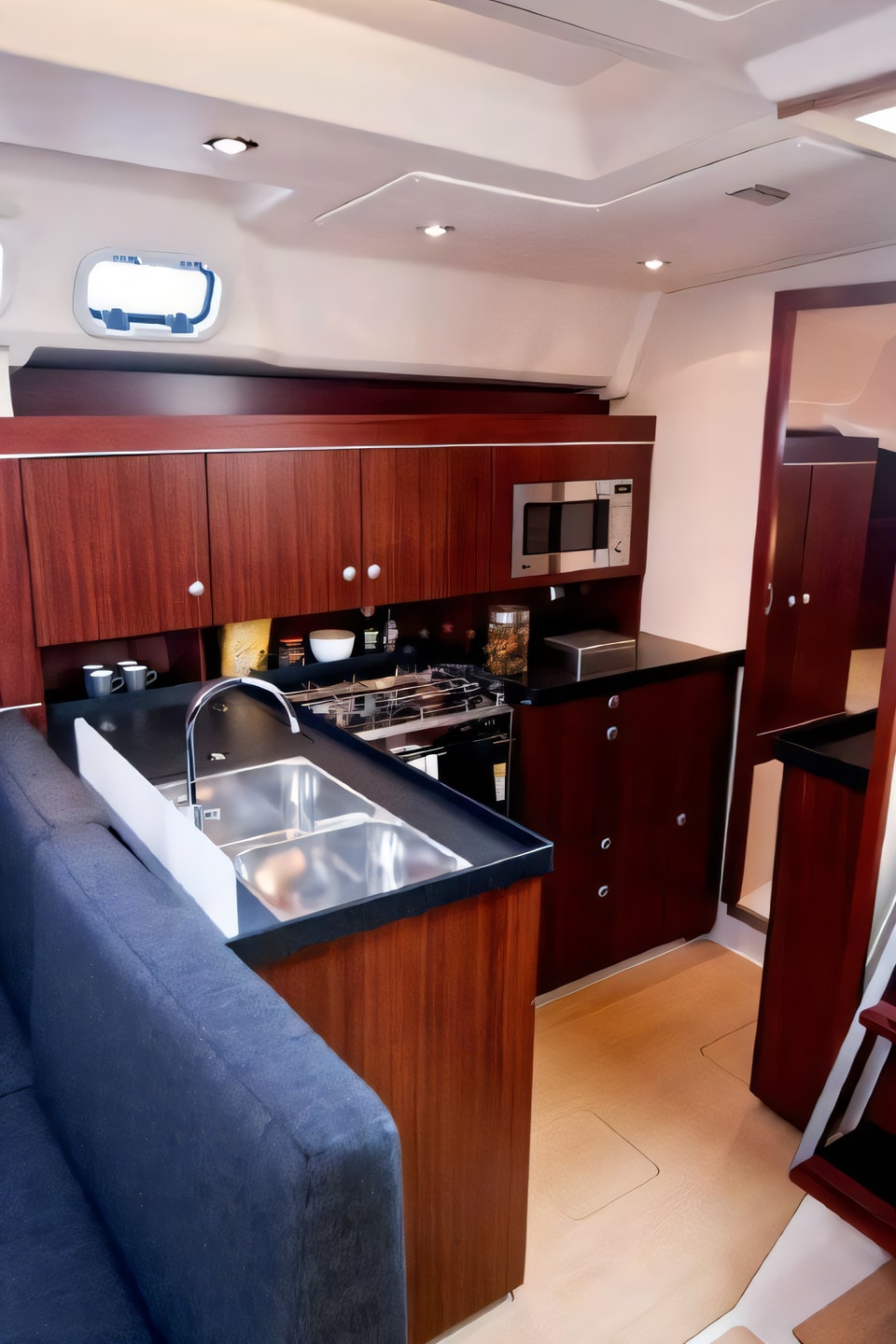 Interior of Hanse 445 sail boat with 4 cabins Croatia yacht charter