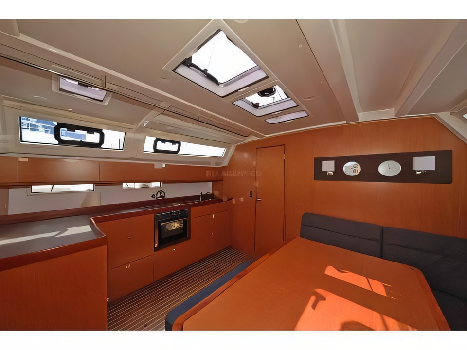 Interior of Bavaria Cruiser 46 sail boat with 4 cabins Croatia yacht charter