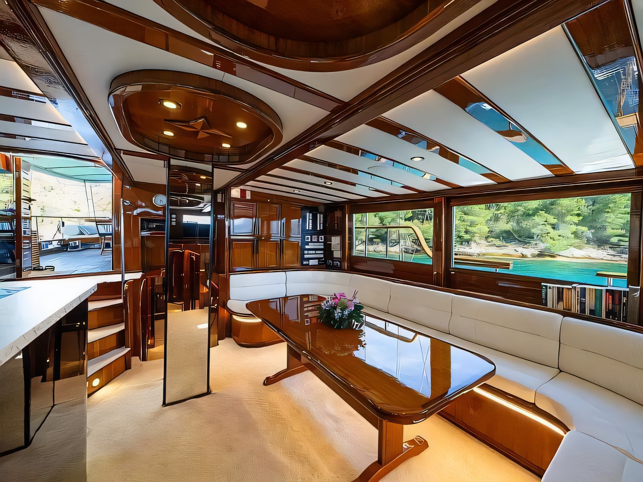 Gulet Allure yacht layout 7 cabins Croatia charter