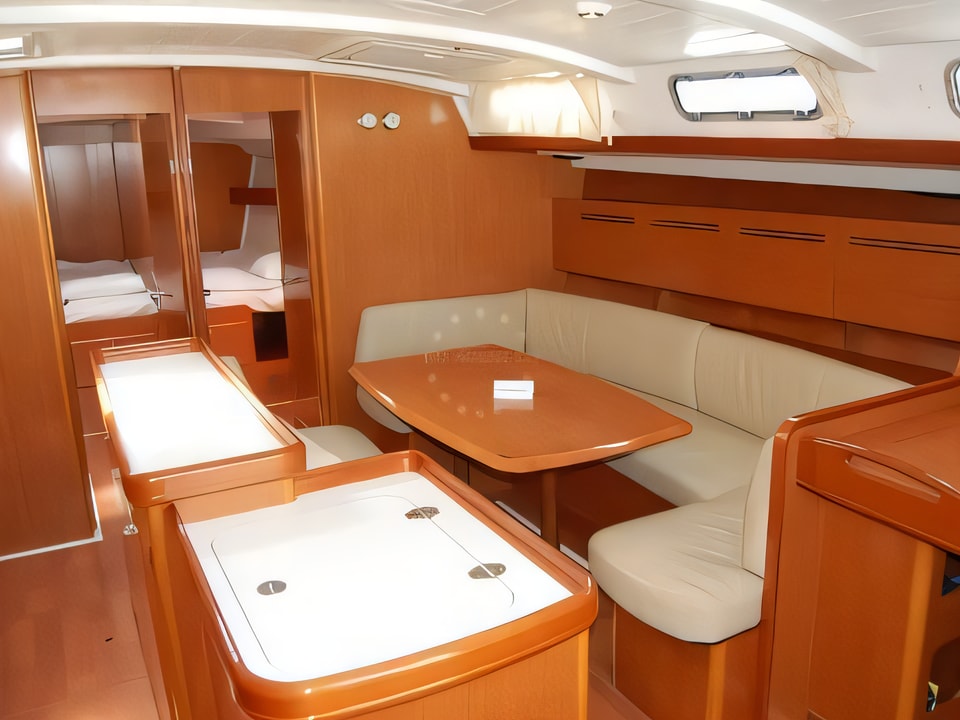 Interior of Cyclades 50.5 sail boat with 5 cabins Croatia yacht charter