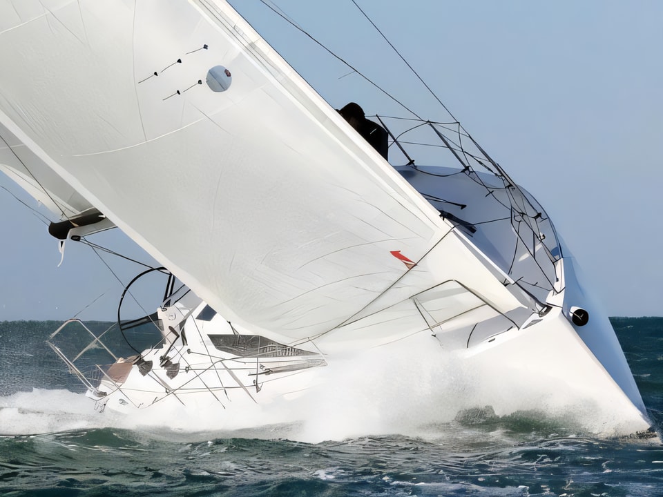 Exterior overview of Elan 40 Impression sail boat for charter from Biograd Kornati in the Zadar sailing area Croatia