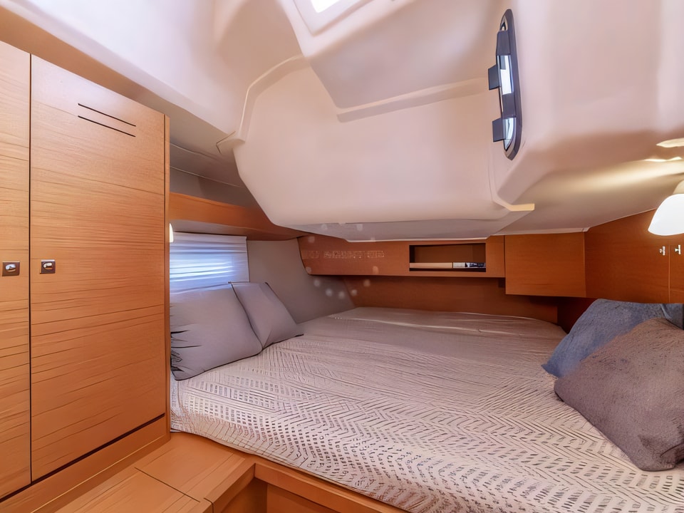 Interior of Dufour 430 GL sail boat with 4 cabins Croatia yacht charter