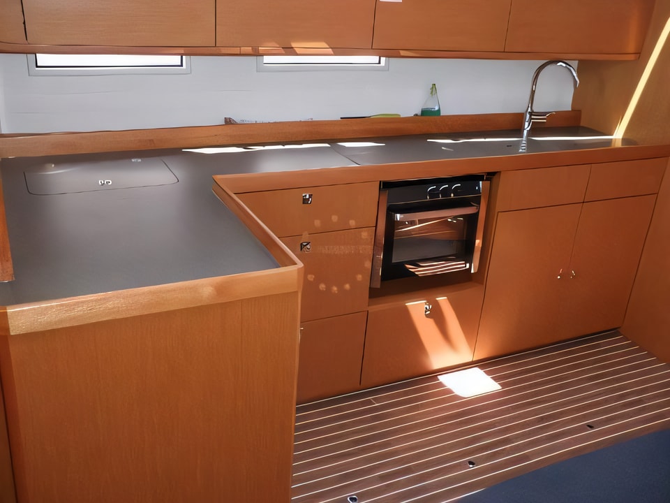 Interior of Bavaria Cruiser 46 sail boat with 4 cabins Croatia yacht charter