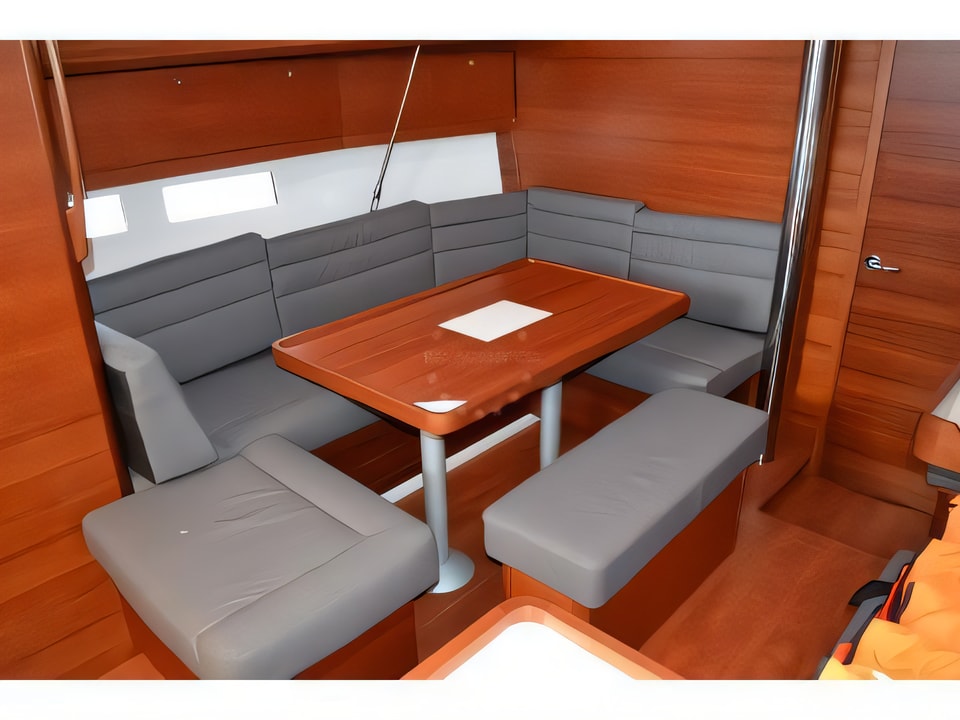 Interior of Dufour 412 sail boat with 3 cabins Croatia yacht charter