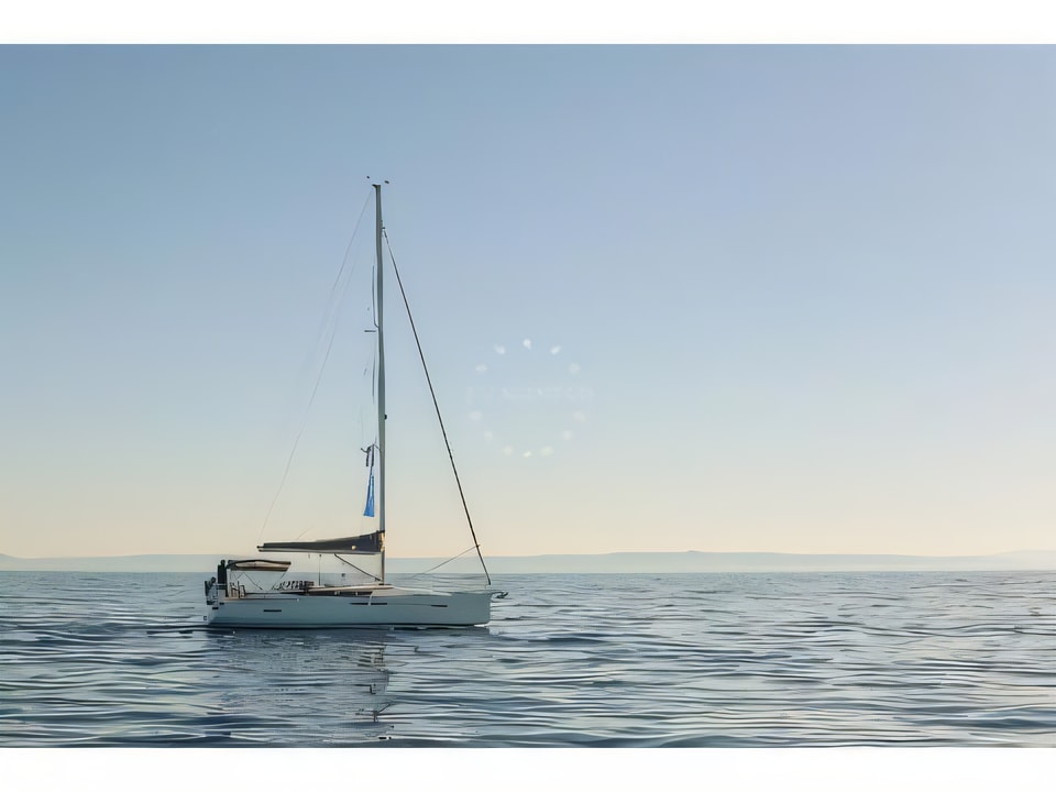 Exterior overview of Sun Odyssey 419 sail boat for charter from Ploce City Port in the Split sailing area Croatia