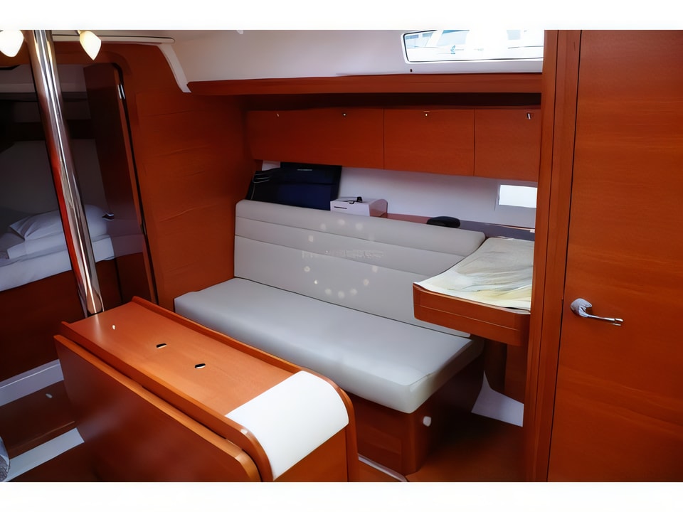 Interior of Dufour 350 GL sail boat with 3 cabins Croatia yacht charter