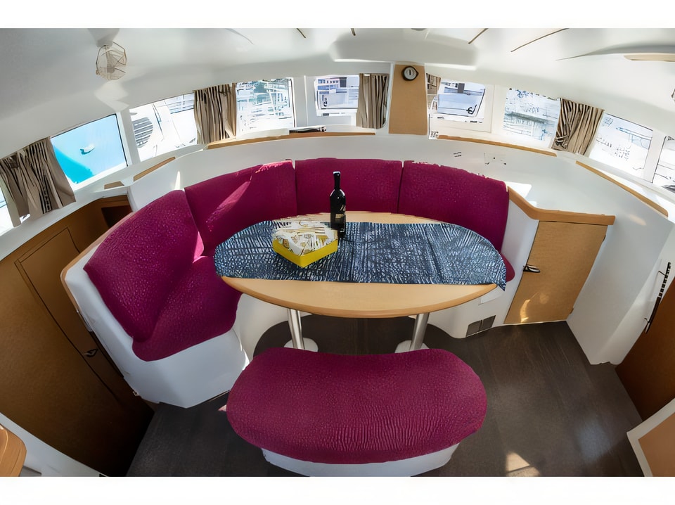Interior of Lagoon 380 catamaran with 6 cabins Croatia yacht charter