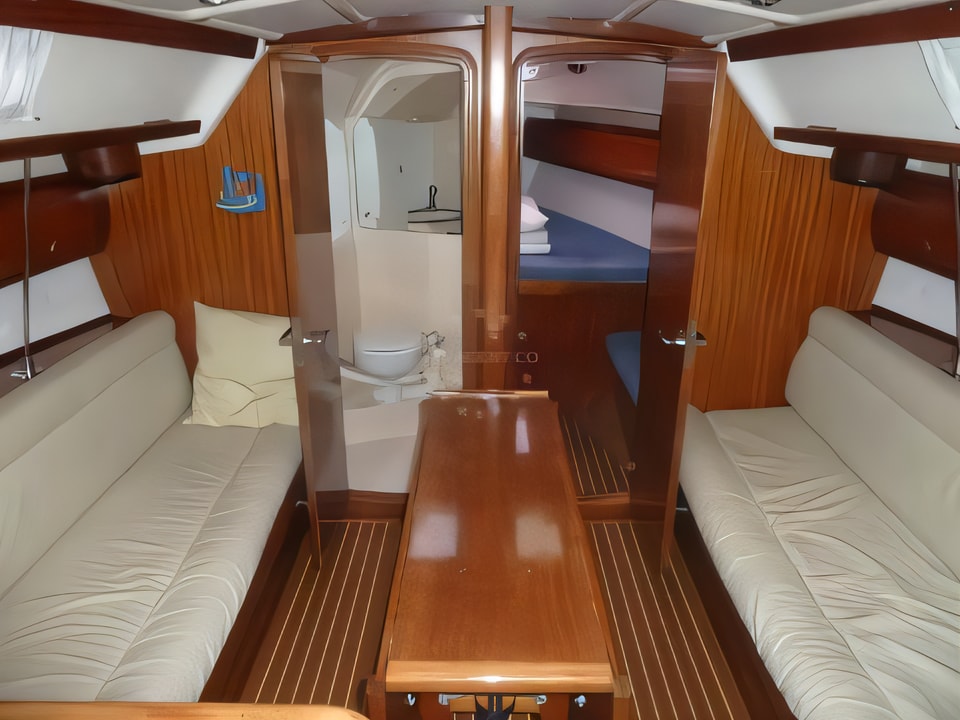 Interior of Bavaria 36 sail boat with 3 cabins Croatia yacht charter