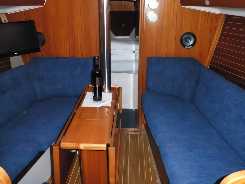 Interior of Elan 333 sail boat with 2 cabins Croatia yacht charter