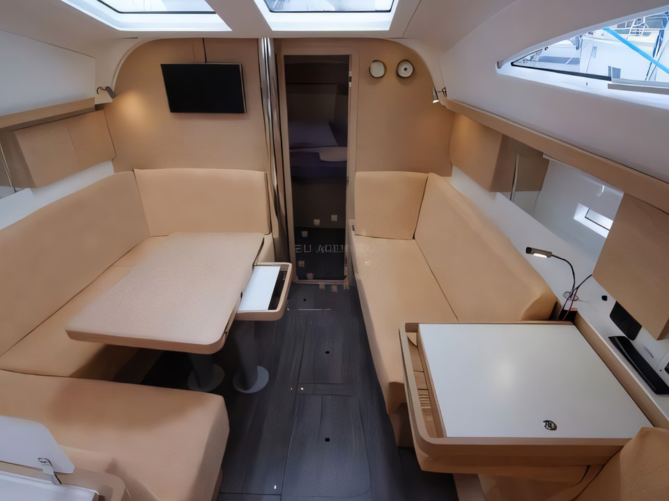 Interior of Elan 40 Impression sail boat with 3 cabins Croatia yacht charter