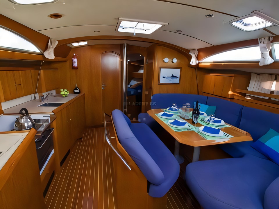 Interior of Sun Odyssey 45.2 sail boat with 4 cabins Croatia yacht charter