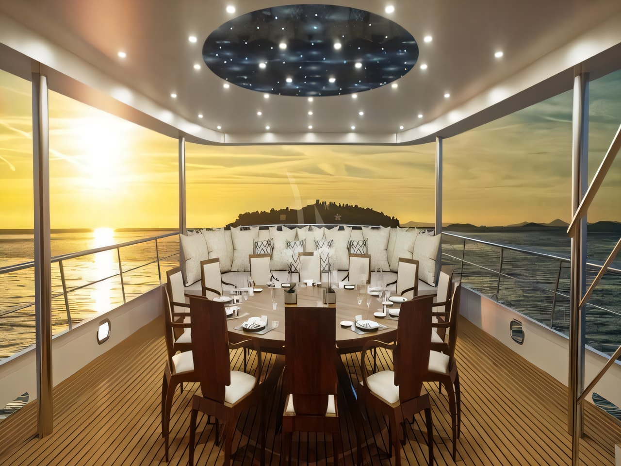 Layout of Aurum Sky gulet or cruiser with 6 cabins Croatia yacht charter