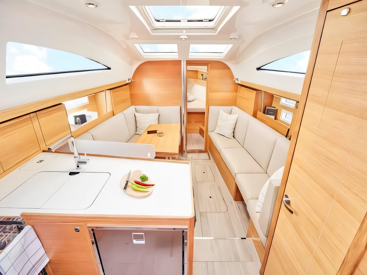 Elan 40.1 Impression yacht layout 3 cabins Croatia charter
