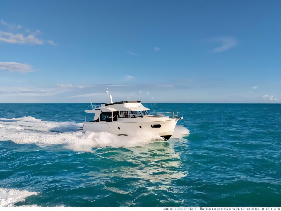 Exterior overview of Swift Trawler 47 motoryacht for charter from Split ACI Marina in the Split sailing area Croatia