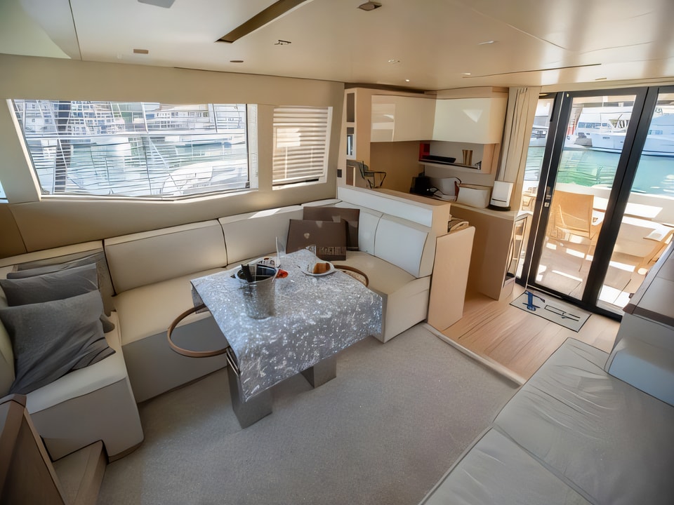 Interior of Monte Carlo 6 motoryacht with 4 cabins Croatia yacht charter