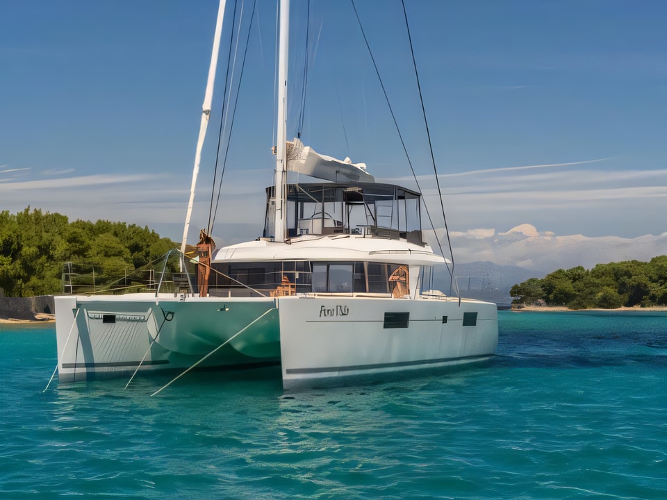Lagoon 560 S2 catamaran for charter from Split / ACI Marina Split Split sailing area Croatia