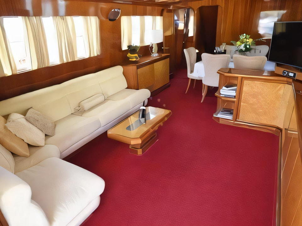 Interior of M / Y Blanka motoryacht with 4 cabins Croatia yacht charter