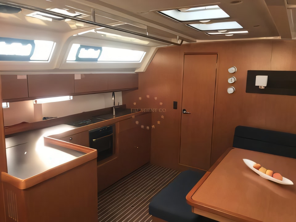 Interior of Bavaria 46 Cruiser sail boat with 4 cabins Croatia yacht charter
