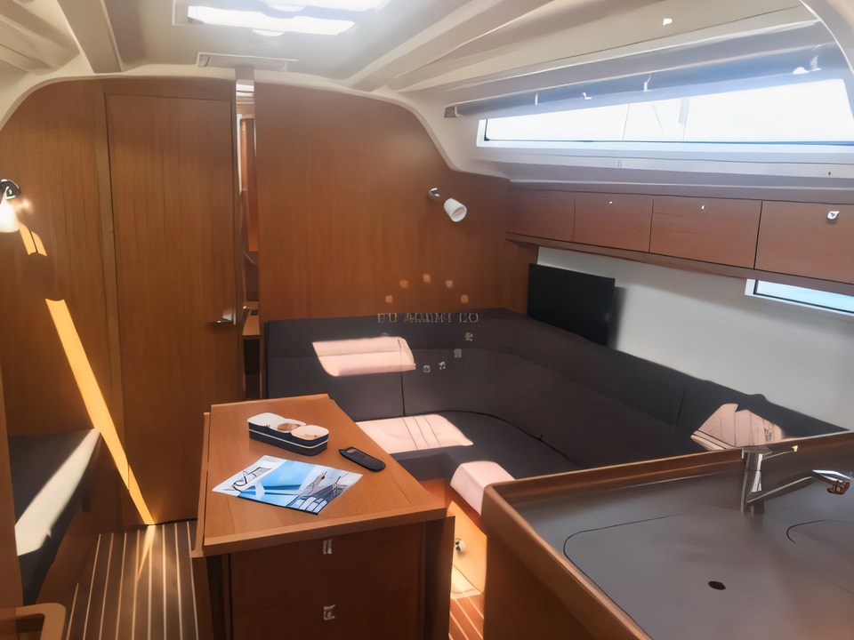Interior of Bavaria Cruiser 37 sail boat with 3 cabins Croatia yacht charter