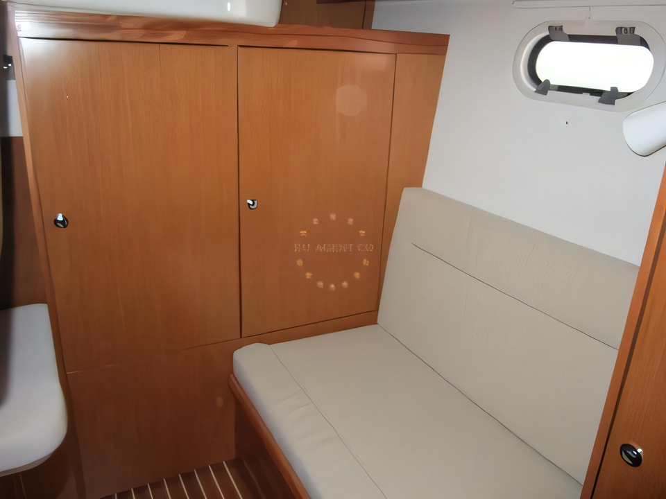 Interior of Bavaria Sport 34 HT motor boat with 3 cabins Croatia yacht charter
