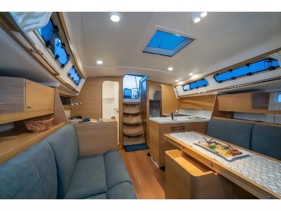 Interior of Xc 35 sail boat with 2 cabins Croatia yacht charter