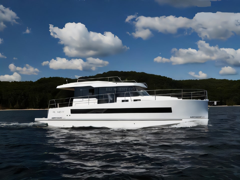 Exterior overview of Northman 1200 motor boat for charter from Kastela Gomilica Marina in the Split sailing area Croatia