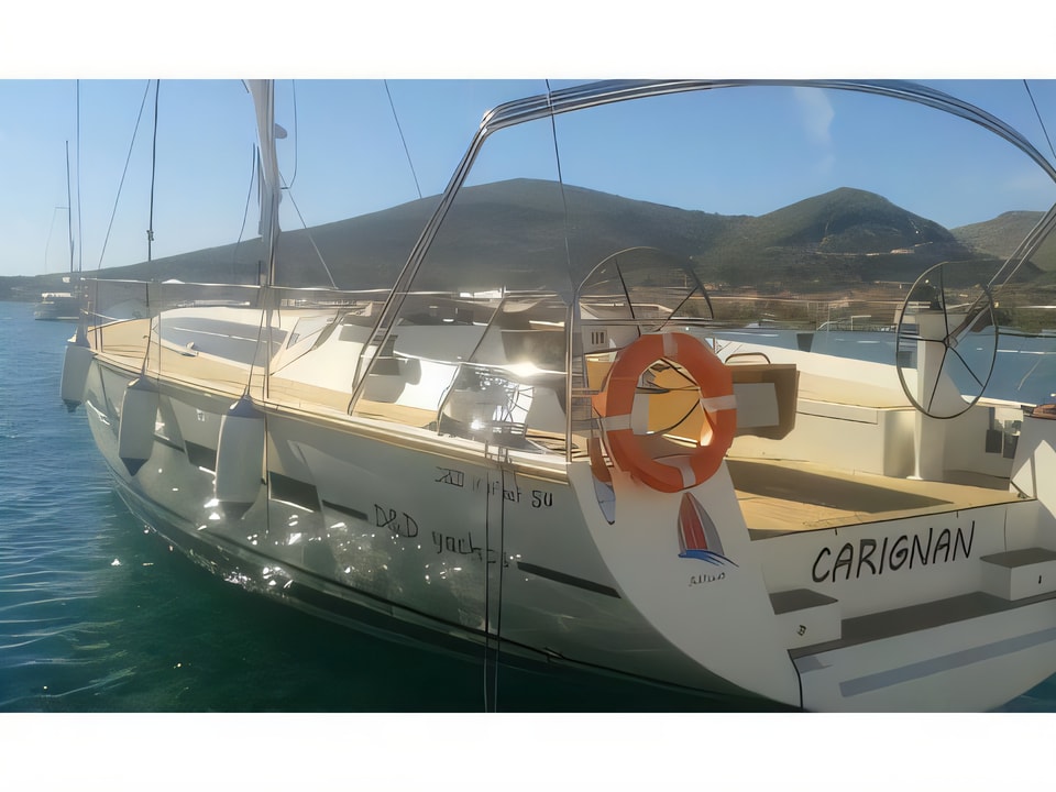 Exterior overview of D&D Kufner 54.1 sail boat for charter from Trogir ACI Marina in the Split sailing area Croatia