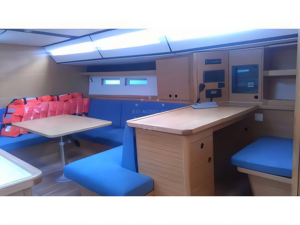 Interior of D&D Kufner 54.1 sail boat with 5 cabins Croatia yacht charter