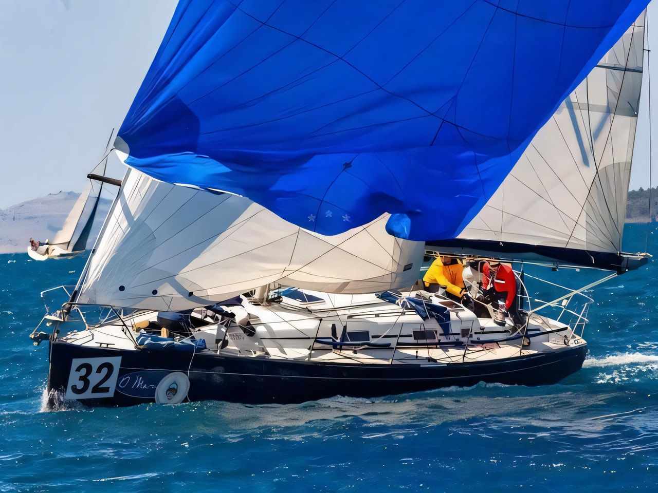 Exterior overview of Grand Soleil 40 R sail boat for charter from Sibenik Marina Mandalina in the Sibenik sailing area Croatia