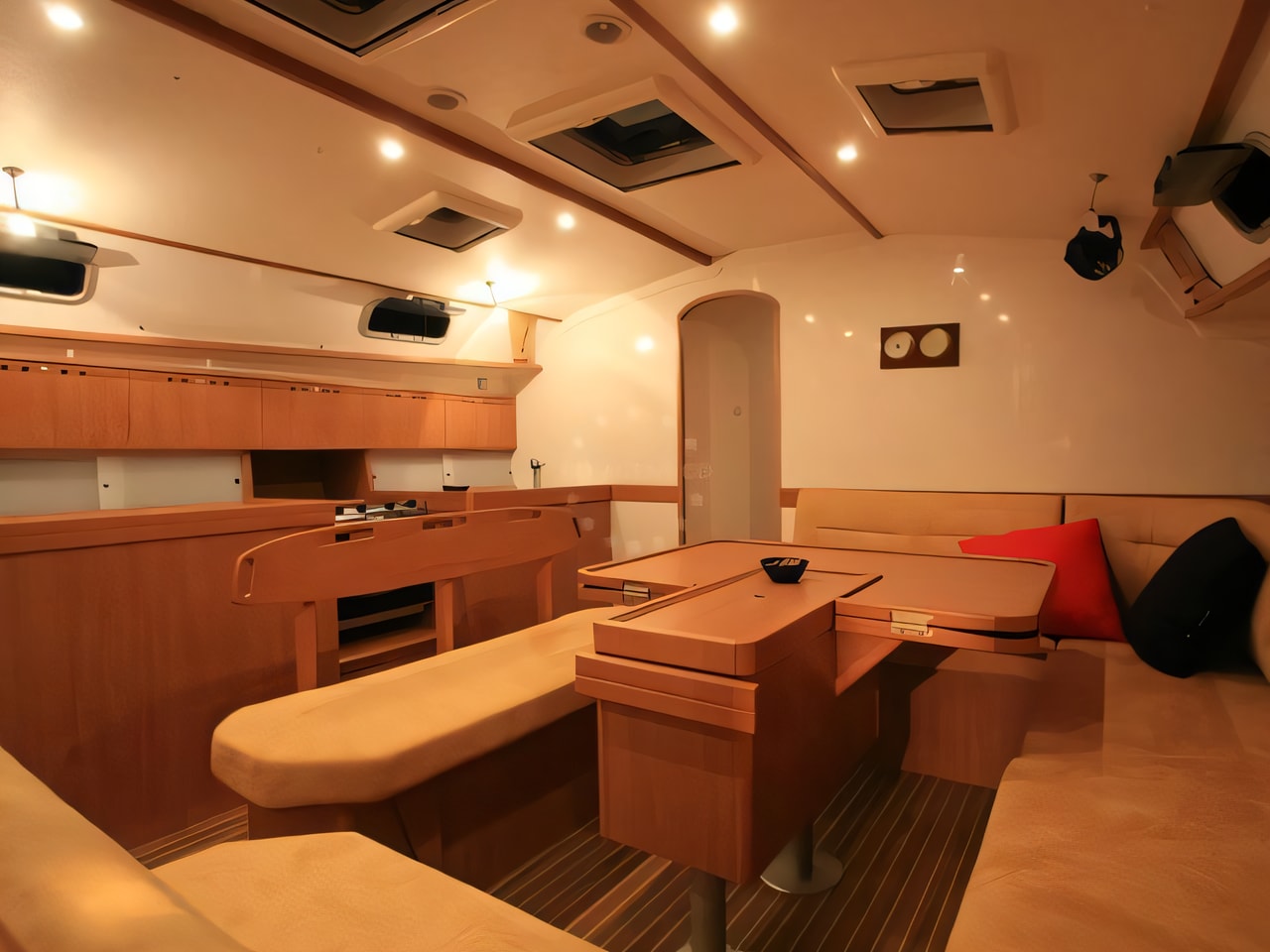 Harmony 52 yacht layout 5 cabins Croatia charter