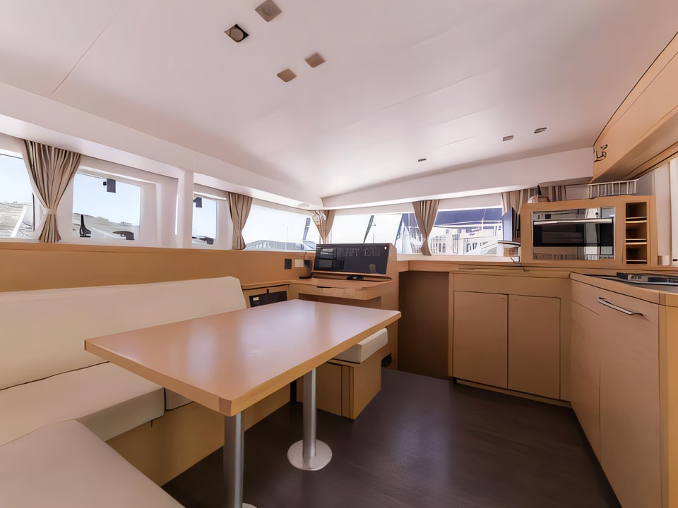 Interior of Lagoon 400 S2 catamaran with 6 cabins Croatia yacht charter