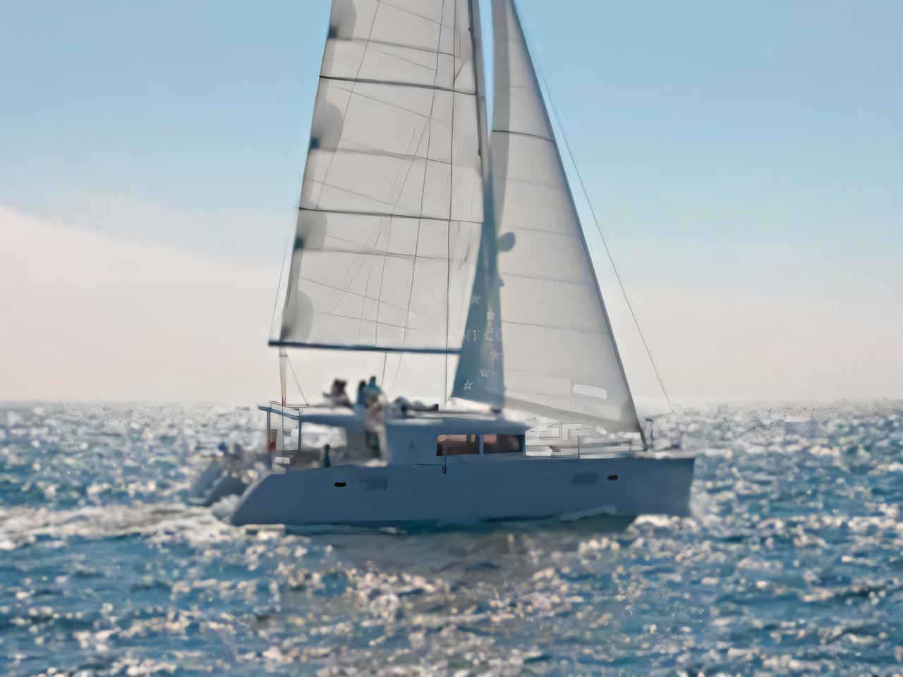 Lagoon 450 Flybridge catamaran for charter in Croatia