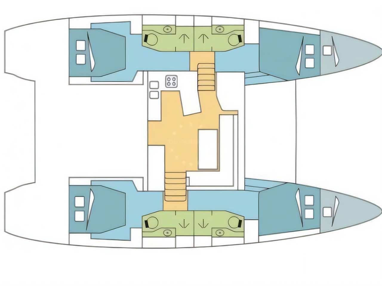 Lagoon 450 Flybridge yacht photo Croatia charter