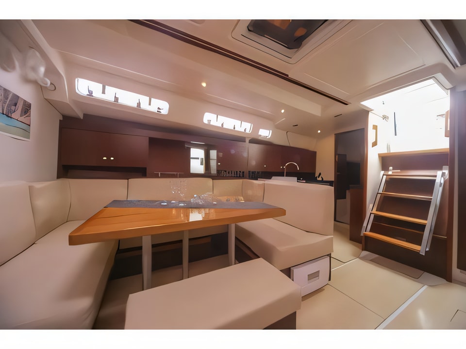 Interior of Hanse 445 sail boat with 4 cabins Croatia yacht charter