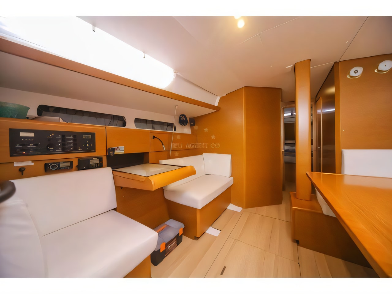 Layout of Sun Odyssey 449 sail boat with 4 cabins Croatia yacht charter