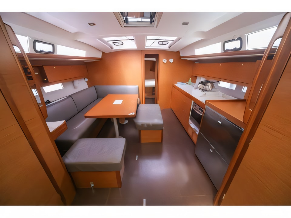 Interior of Dufour 460 Grand Large sail boat with 4 cabins Croatia yacht charter