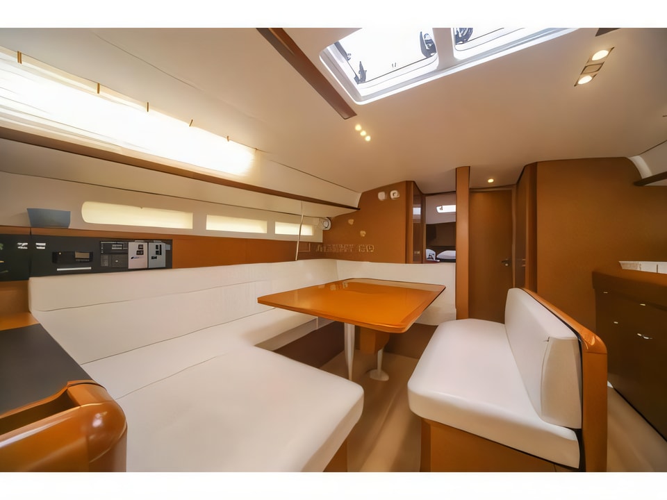 Interior of Sun Odyssey 519 sail boat with 6 cabins Croatia yacht charter
